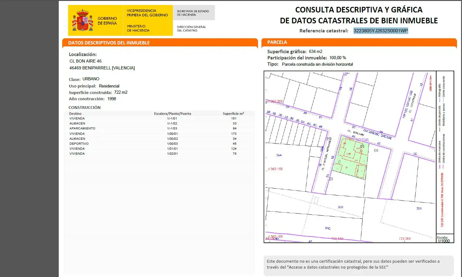 Casa o chalet en venta en Beniparrell con Jardín privado, Terraza y Trastero