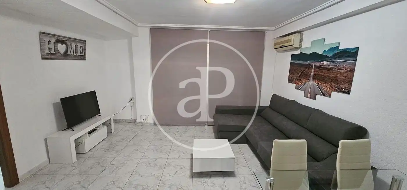 Sala d'estar de Pis de lloguer en Valencia amb Aire condicionat, Calefacció i Moblat