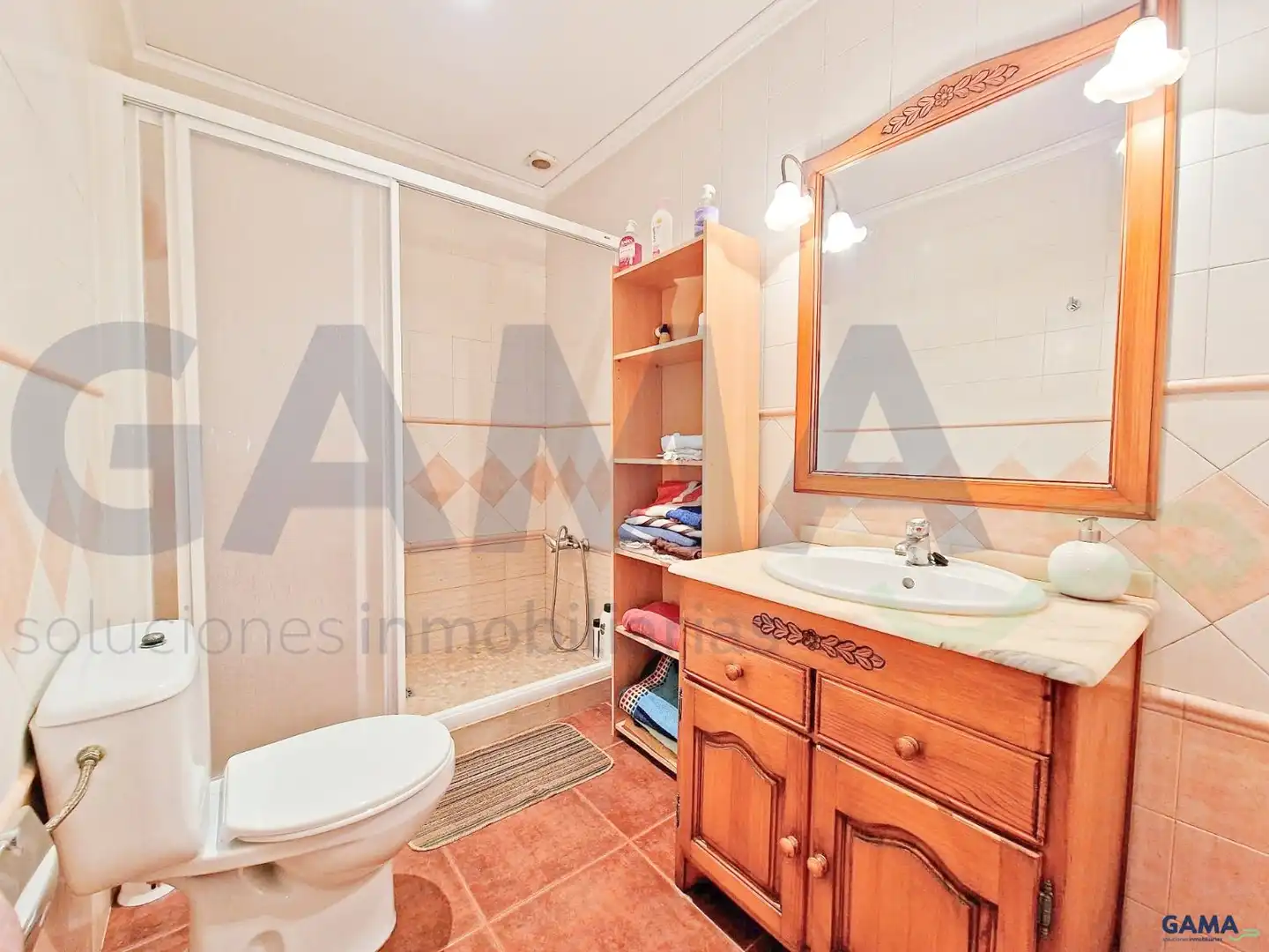 Baño de Casa o chalet en venta en La Pobla Llarga con Aire acondicionado y Piscina