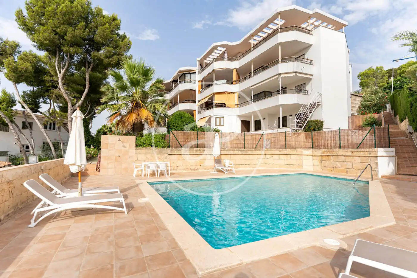 Swimming pool of Flat for rent in Calvià  with Air Conditioner, Heating and Private garden