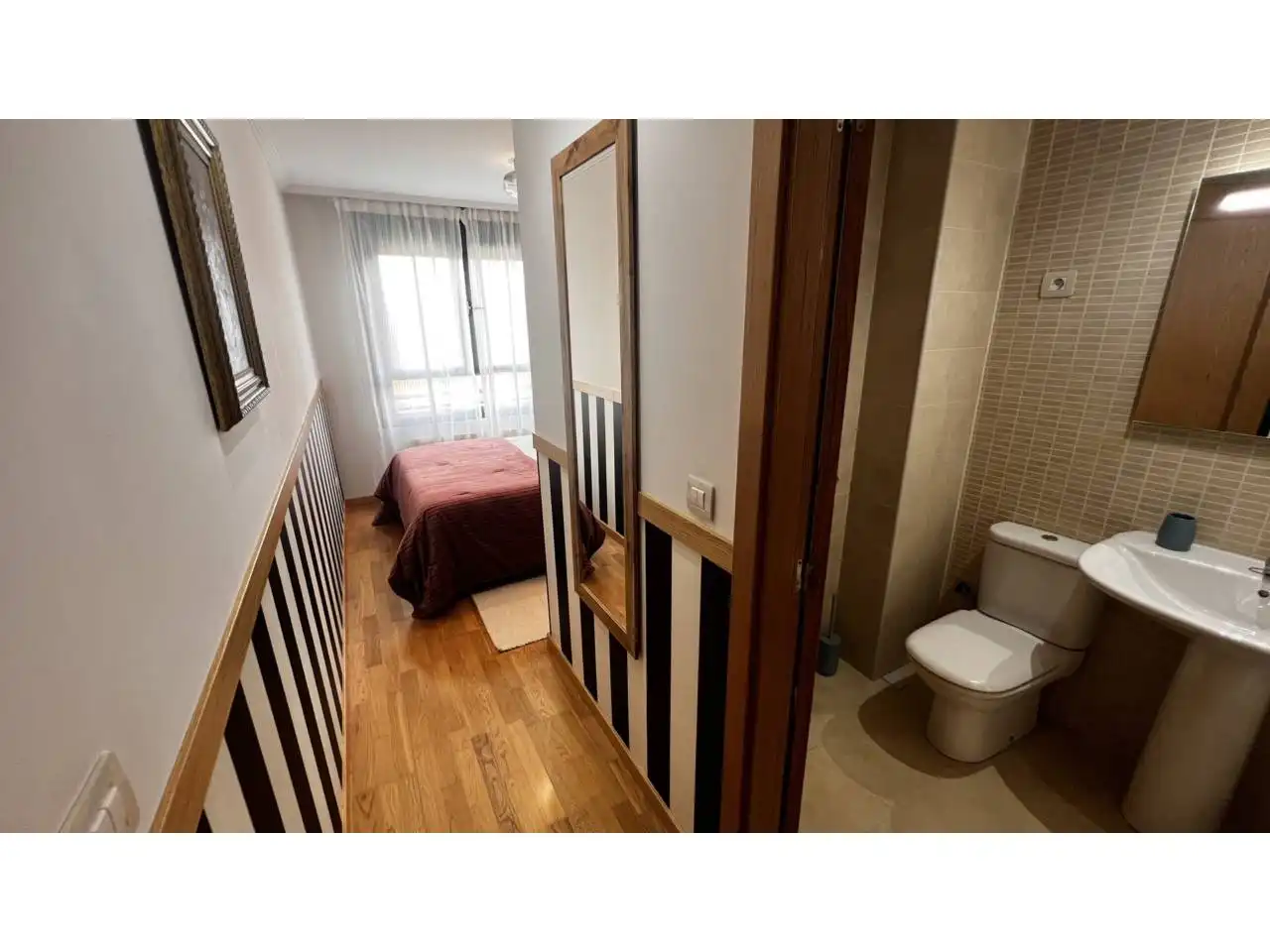 Schlafzimmer von Wohnung zum Verkauf in Medina de Pomar mit Heizung, Abstellraum und Möbliert