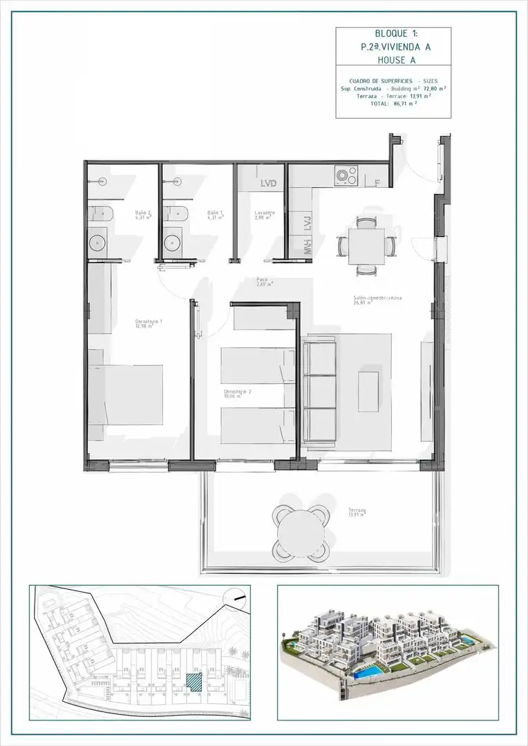Apartamento con terraza en venta en Las Salinas, imagen 12