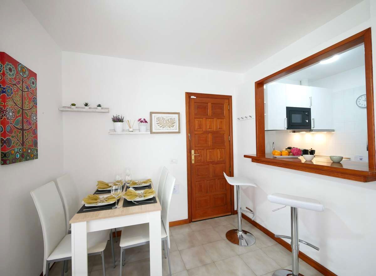 Dining room of Flat for sale in San Bartolomé  with Terrace and Furnished