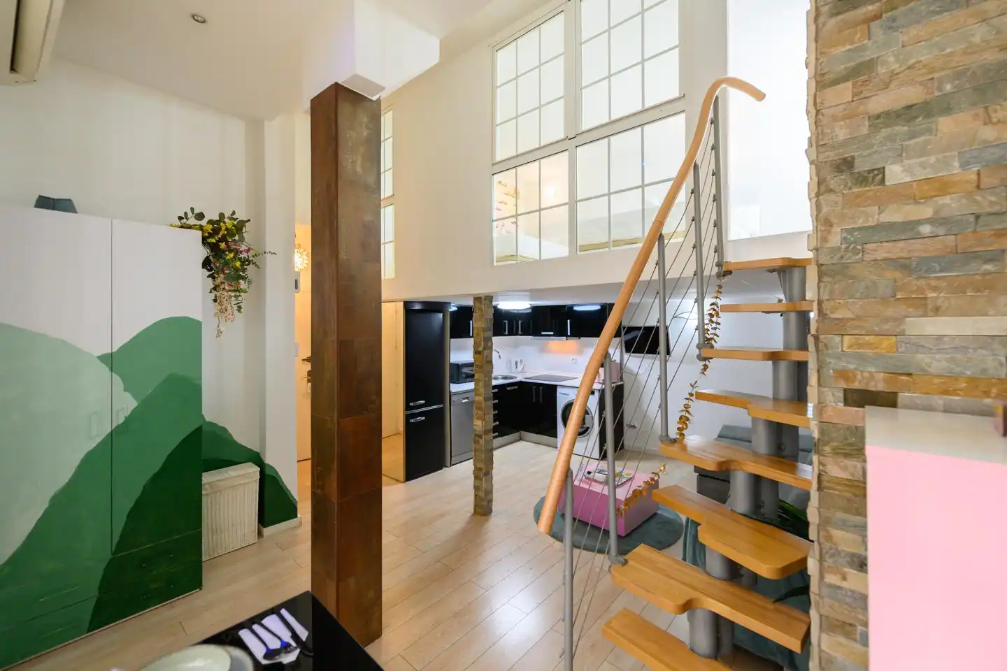 Maisonette zur Miete in Madrid mit Klimaanlage, Möbliert und Internet