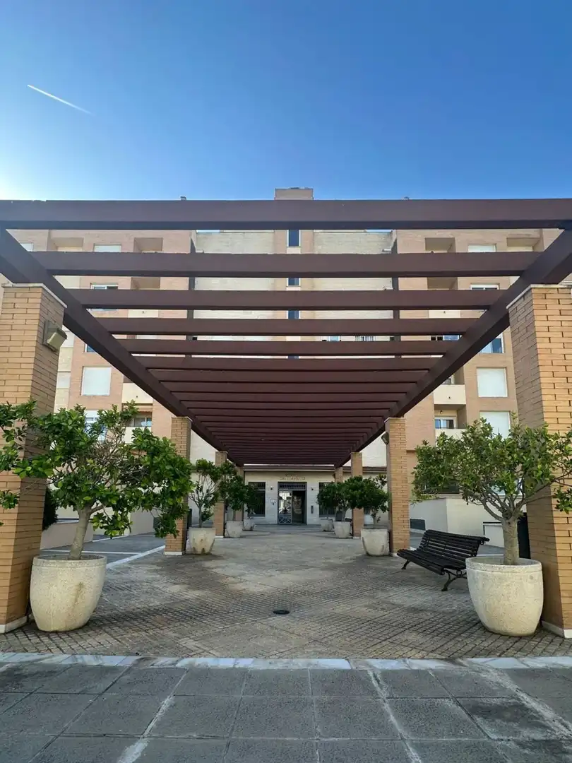 Vista exterior de Pis en venda en Jerez de la Frontera amb Aire condicionat, Jardí privat i Terrassa