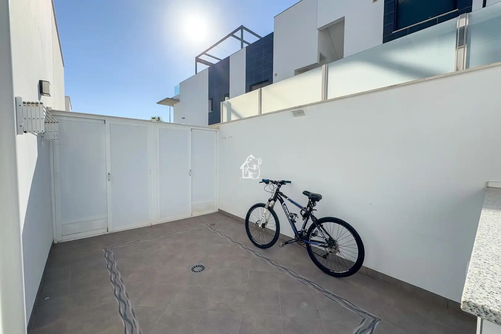 Terraza de Casa adosada de alquiler en Pilar de la Horadada con Aire acondicionado, Jardín privado y Terraza