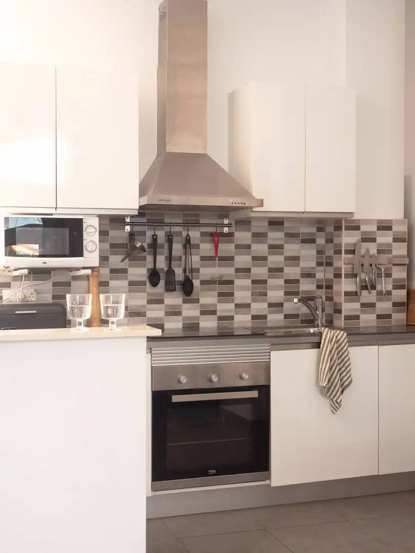Cuina de Apartament en venda en  Palma de Mallorca amb Aire condicionat, Terrassa i Piscina