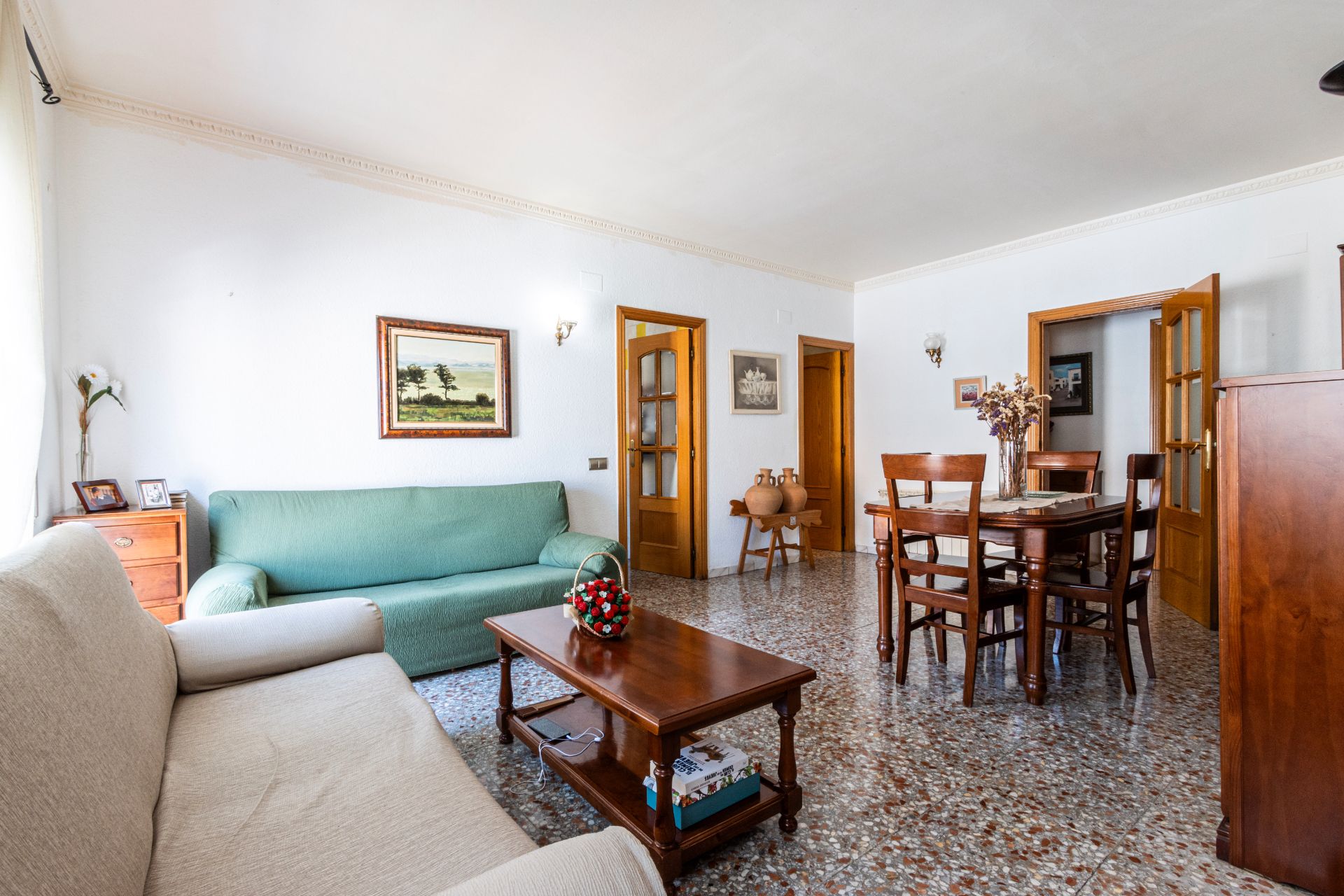 Living room of Single-family semi-detached for sale in Sabadell  with Heating, Terrace and Oven