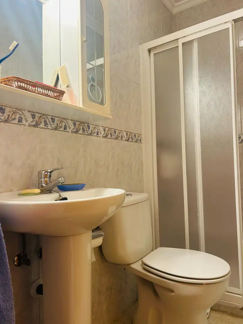 Badezimmer von Einfamilien-Reihenhaus zum Verkauf in San Javier mit Klimaanlage, Terrasse und Möbliert