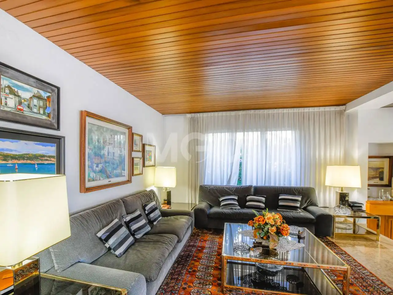 Sala de estar de Casa o chalet en venta en Manlleu con Aire acondicionado, Jardín privado y Terraza