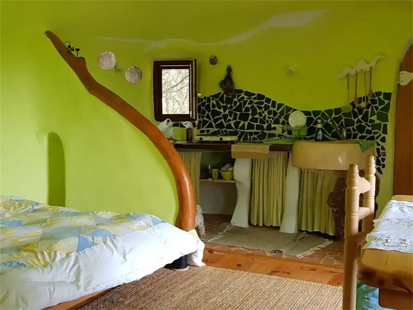 Schlafzimmer von Country house zur Miete in Sierra Engarcerán mit Privatgarten