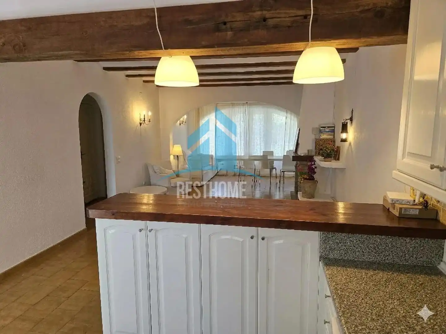 Comedor de Casa adosada en venta en Moraira con Aire acondicionado, Jardín privado y Terraza