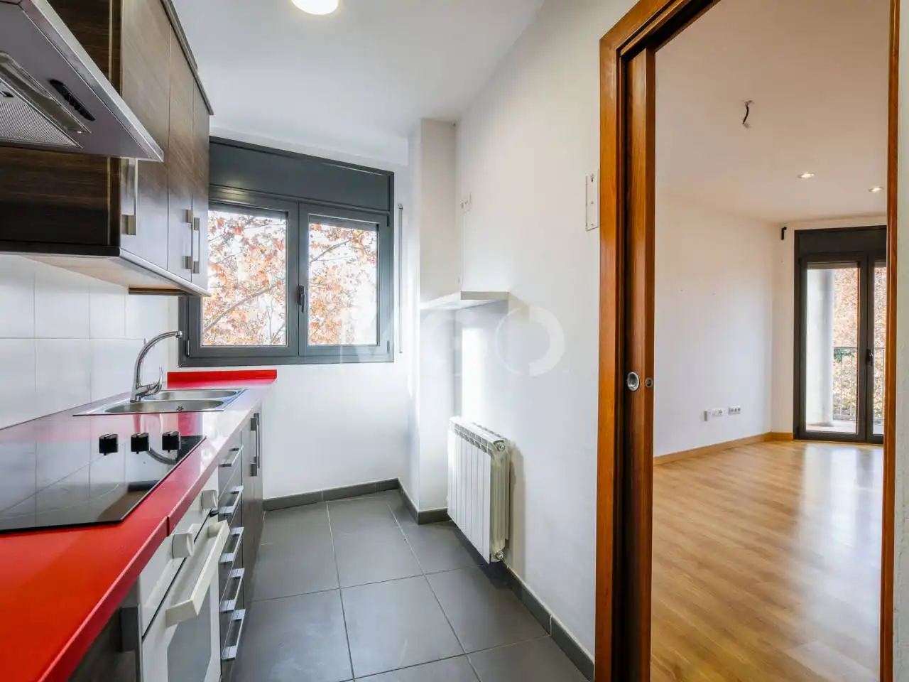Küche von Wohnung zum Verkauf in Manlleu mit Heizung, Parkett und Terrasse