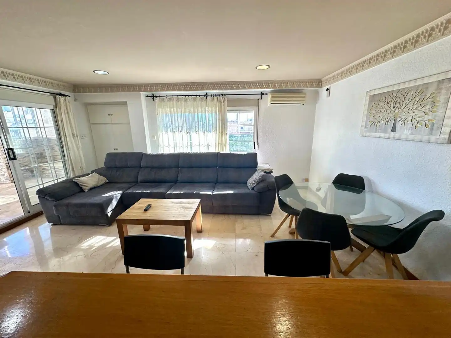 Sala de estar de Ático en venta en Elche / Elx con Terraza, Amueblado y Balcón