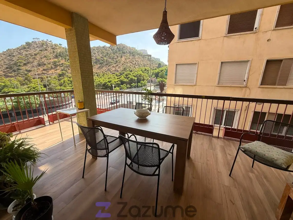 Terrace of Flat for rent in Alicante / Alacant  with Air Conditioner, Terrace and Furnished