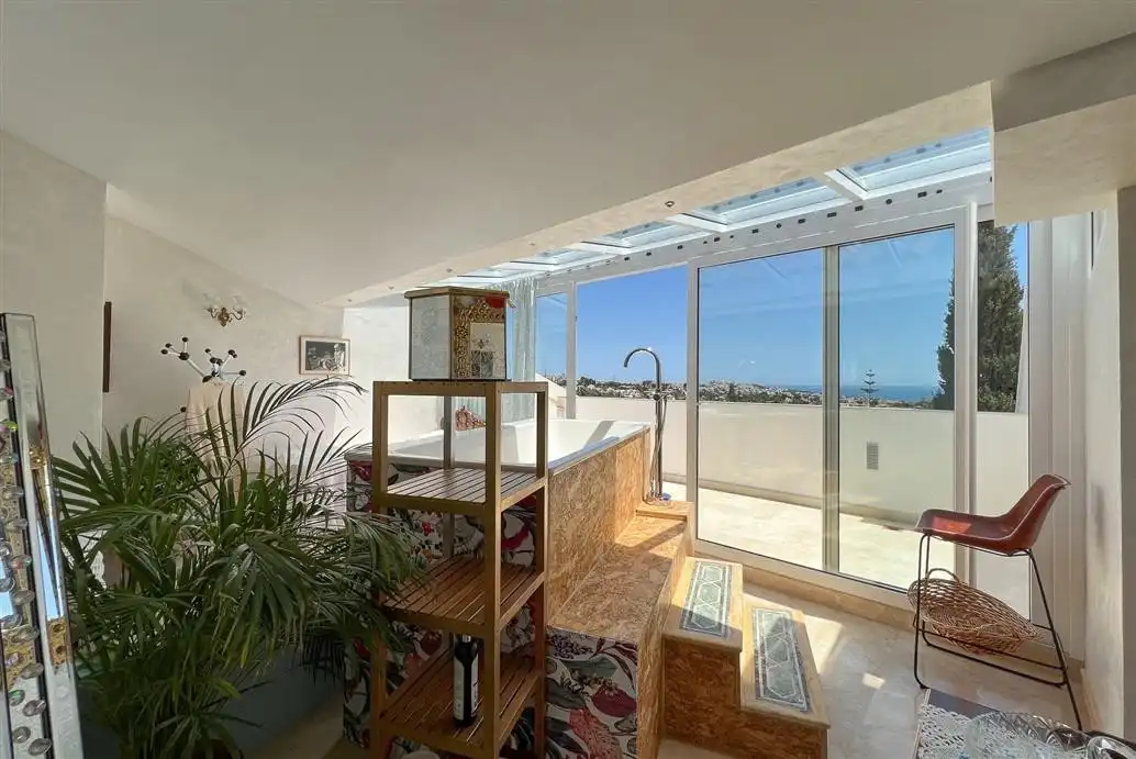 Terrassa de Casa o xalet en venda en Mijas amb Aire condicionat, Calefacció i Terrassa