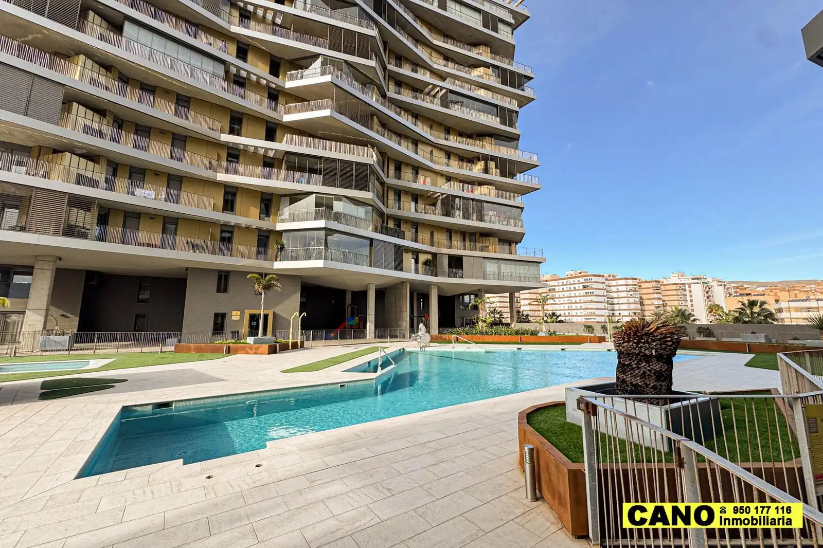 Swimming pool of Flat for sale in Almería  with Terrace, Storage room and Swimming Pool
