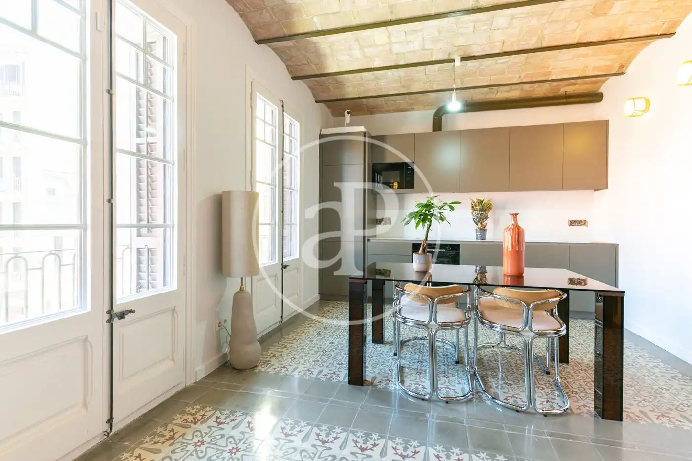 Kitchen of Flat for sale in Barcelona  with Air Conditioner, Heating and Balcony