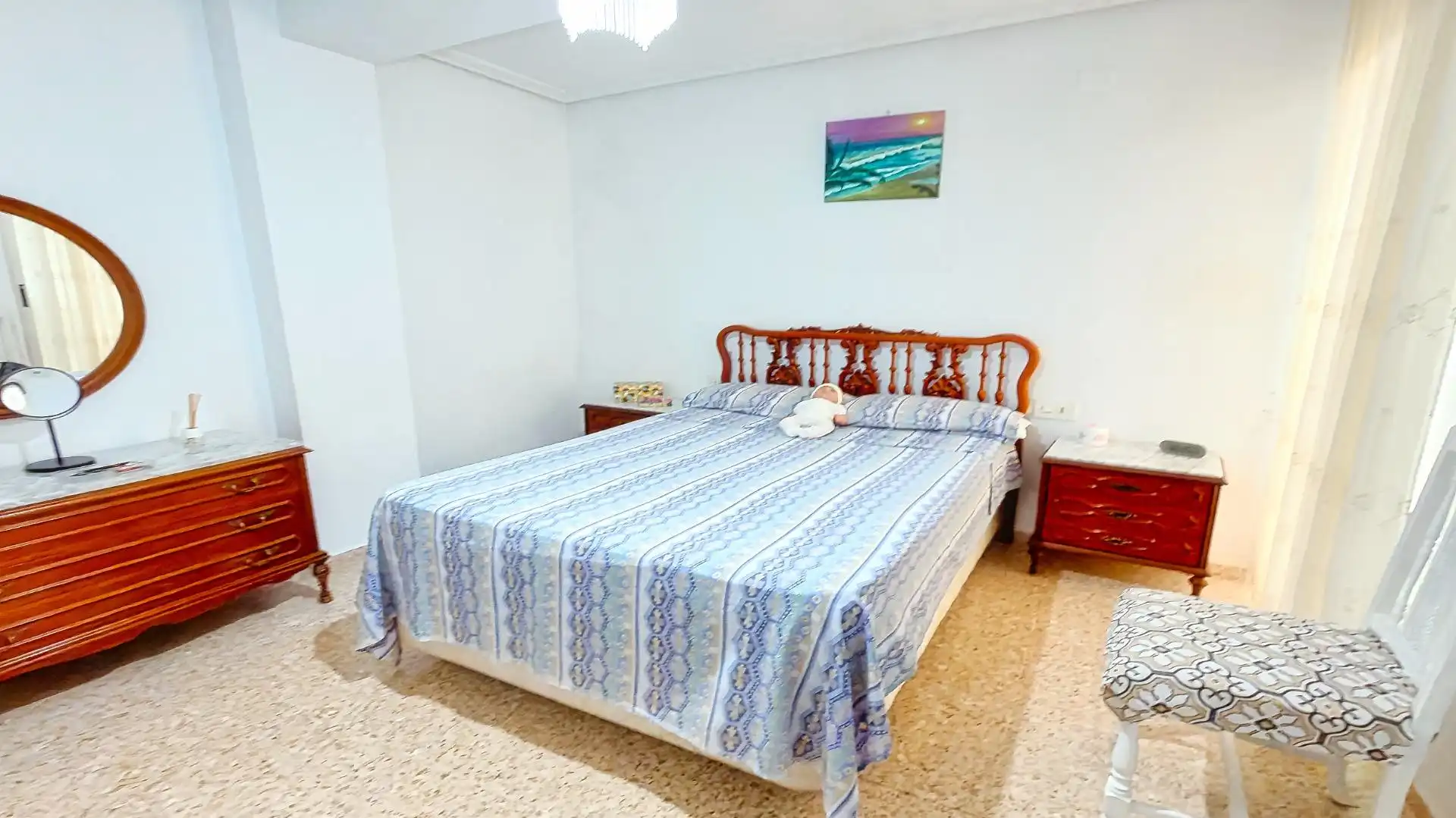 Bedroom of Flat for sale in Benidorm  with Air Conditioner