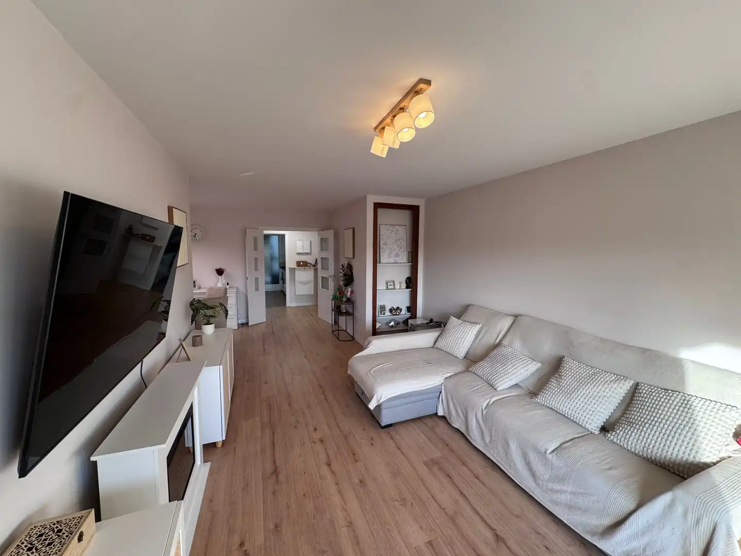 Sala de estar de Piso en venta en Badalona con Aire acondicionado, Parquet y Balcón