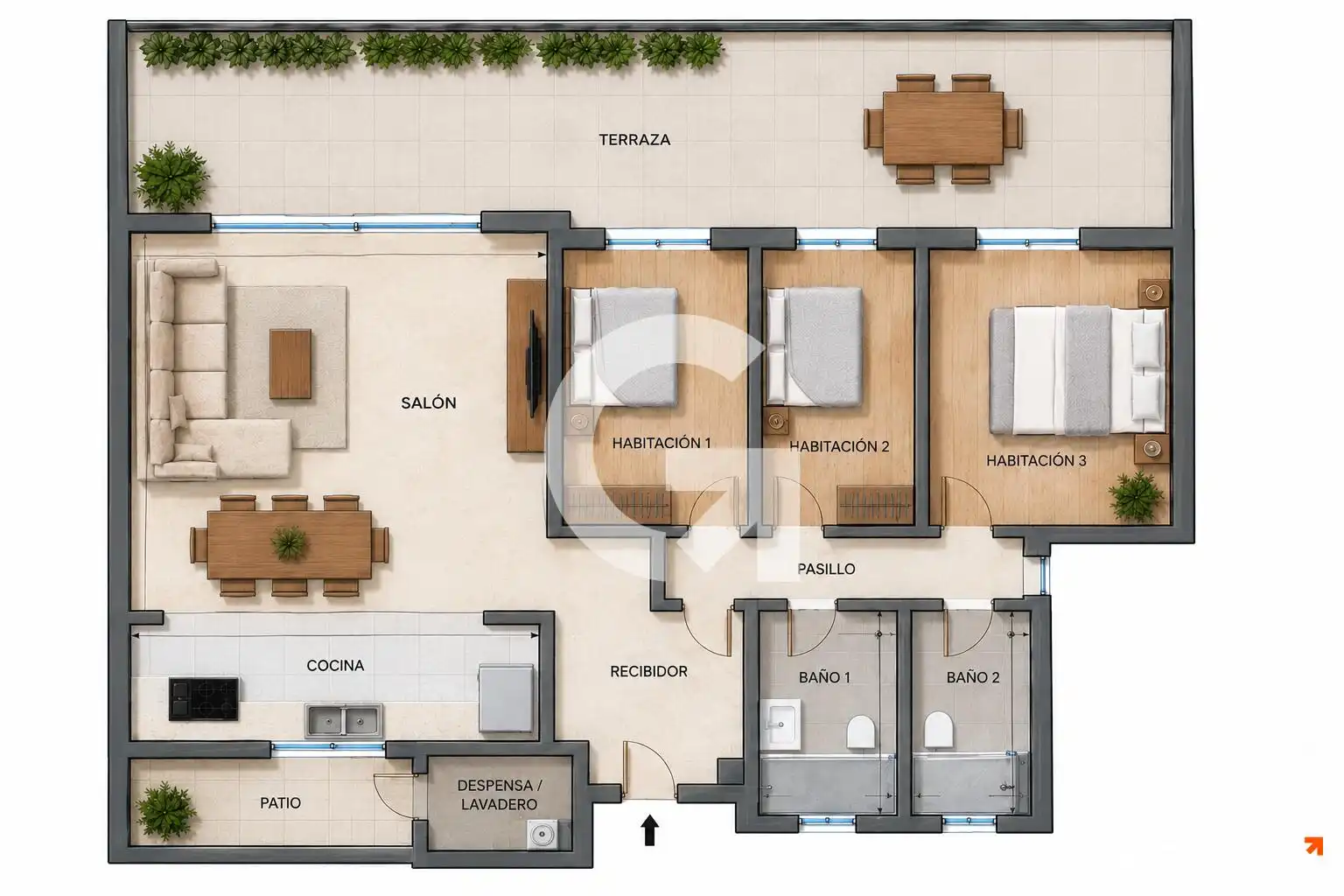 Wohnung mit Pool zum Verkauf in PJ FATJO, imagen 21