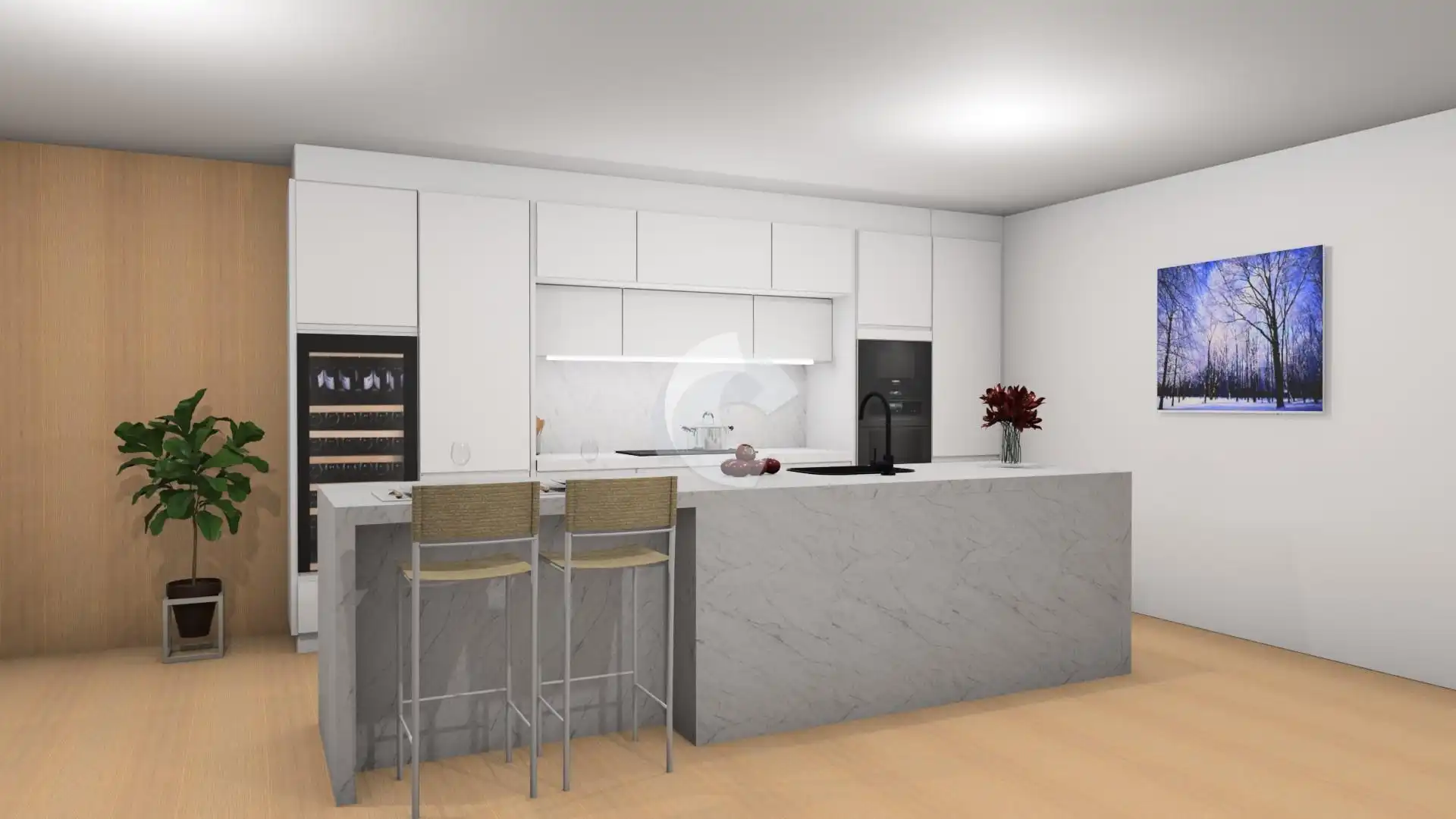 Cocina de Piso en venta en A Coruña Capital  con Calefacción, Trastero y Balcón