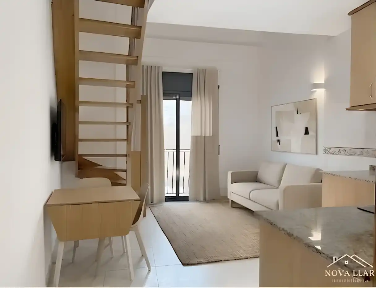 Sala de estar de Dúplex en venta en Ripoll con Calefacción, Parquet y Horno