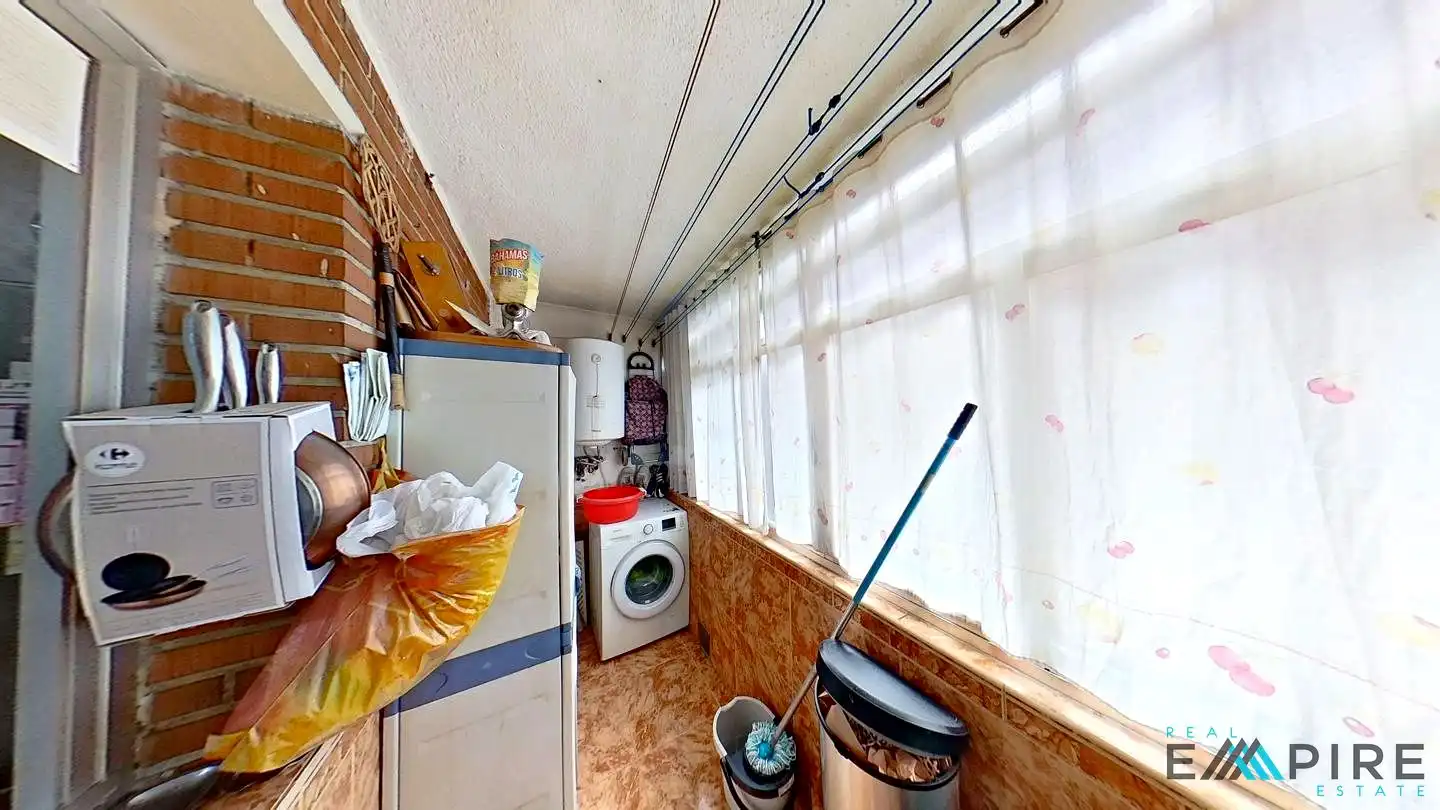 Kitchen of Flat for sale in Móstoles  with Heating, Terrace and Internet