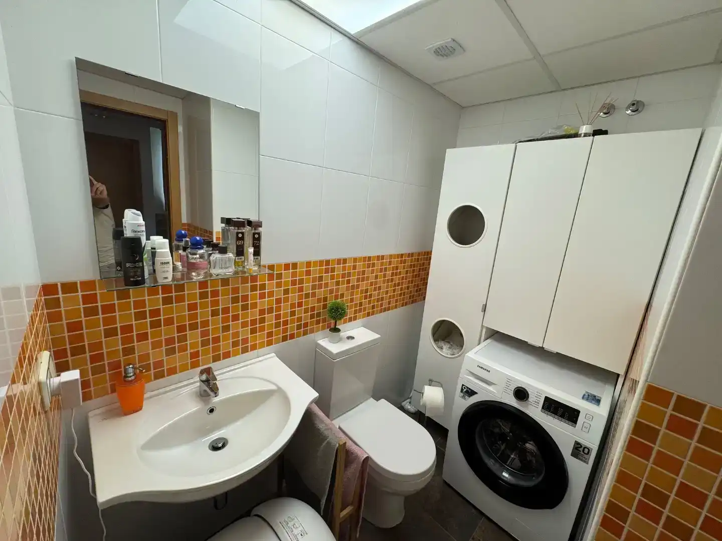 Baño de Casa o chalet en venta en Aljaraque con Aire acondicionado y Piscina