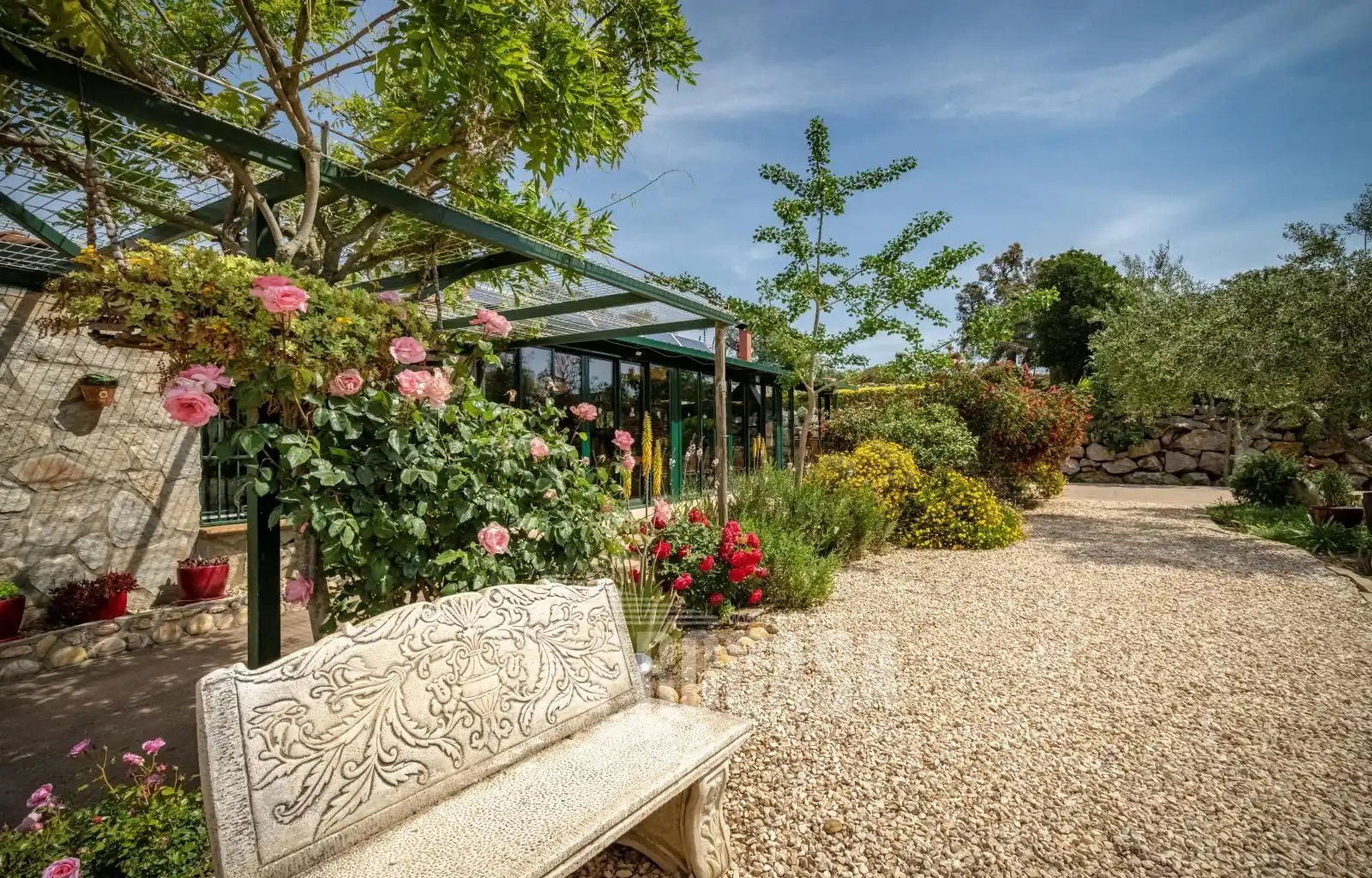 Garden of Houses for sale in Masarac i Vilarnadal  with Air Conditioner, Storage room and Swimming Pool