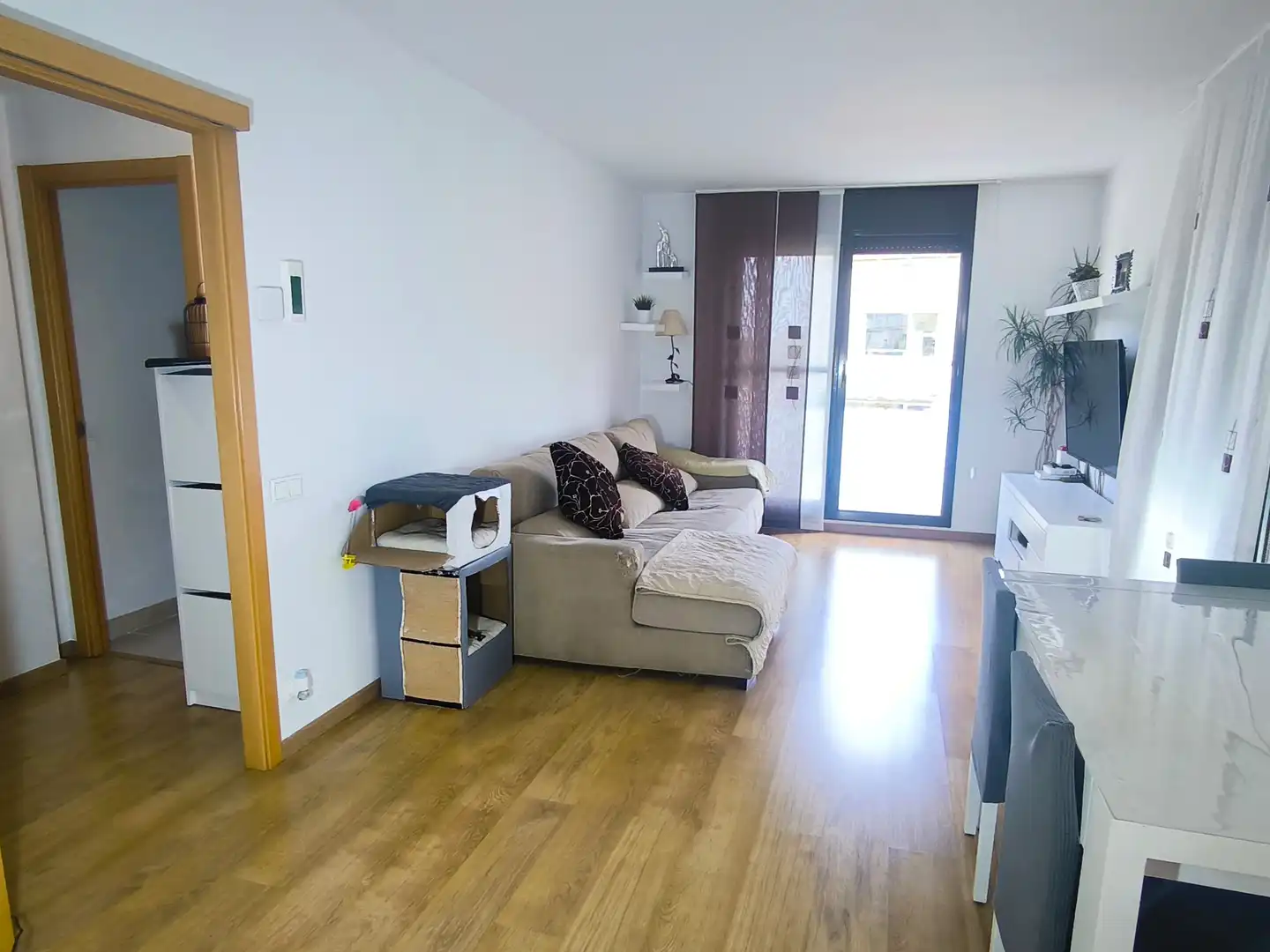 Sala d'estar de Pis en venda en Lliçà d'Amunt amb Aire condicionat, Calefacció i Parquet