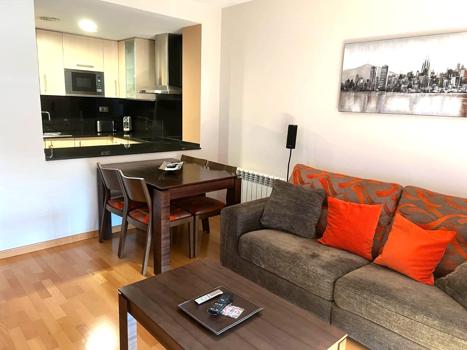 Living room of Flat for sale in Mollet del Vallès  with Air Conditioner, Heating and Parquet flooring