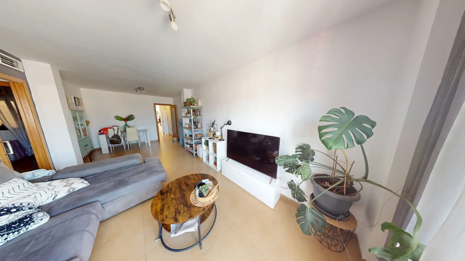 Living room of Flat for sale in Roquetas de Mar  with Air Conditioner, Heating and Private garden