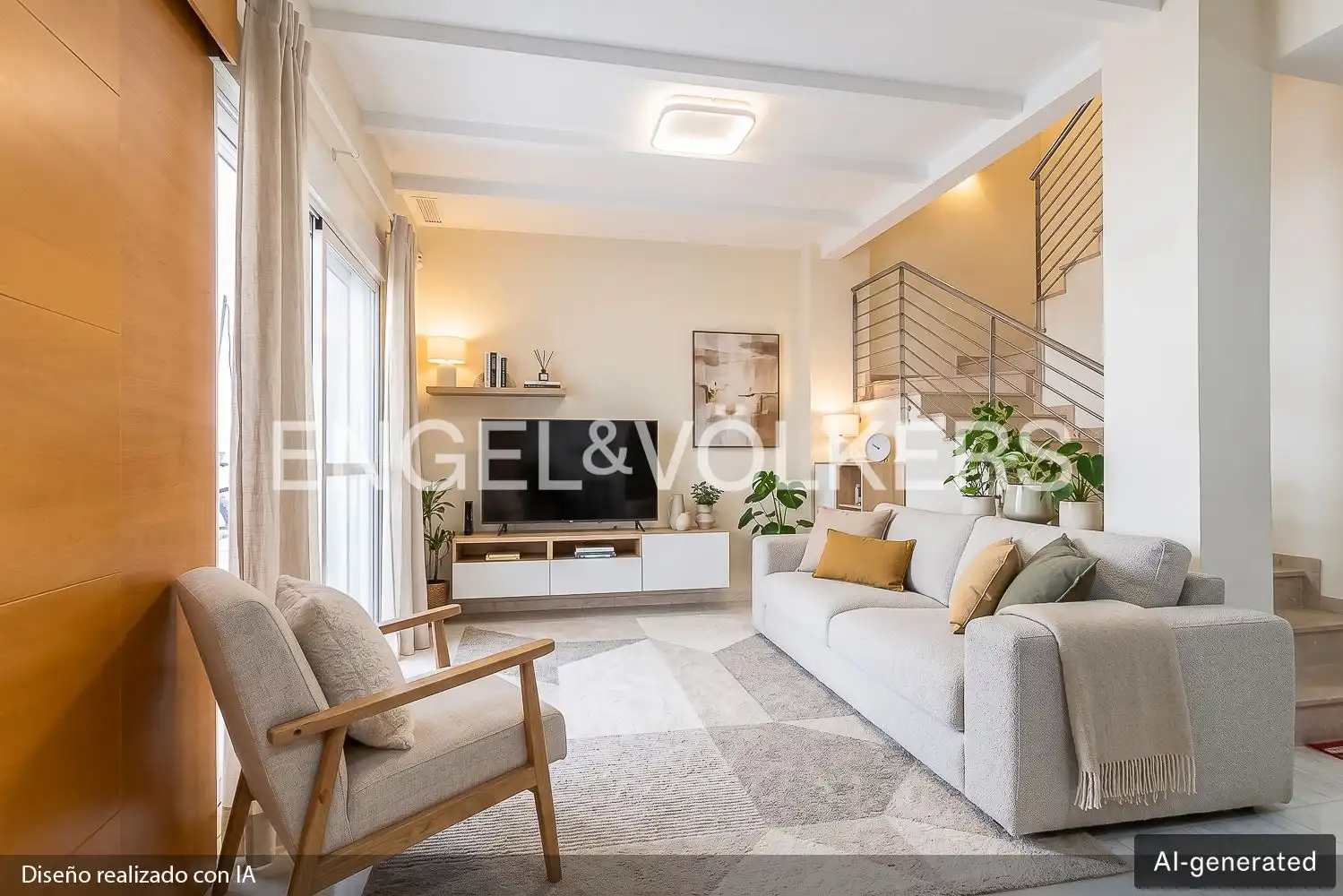 Sala d'estar de Casa adosada en venda en La Patacona