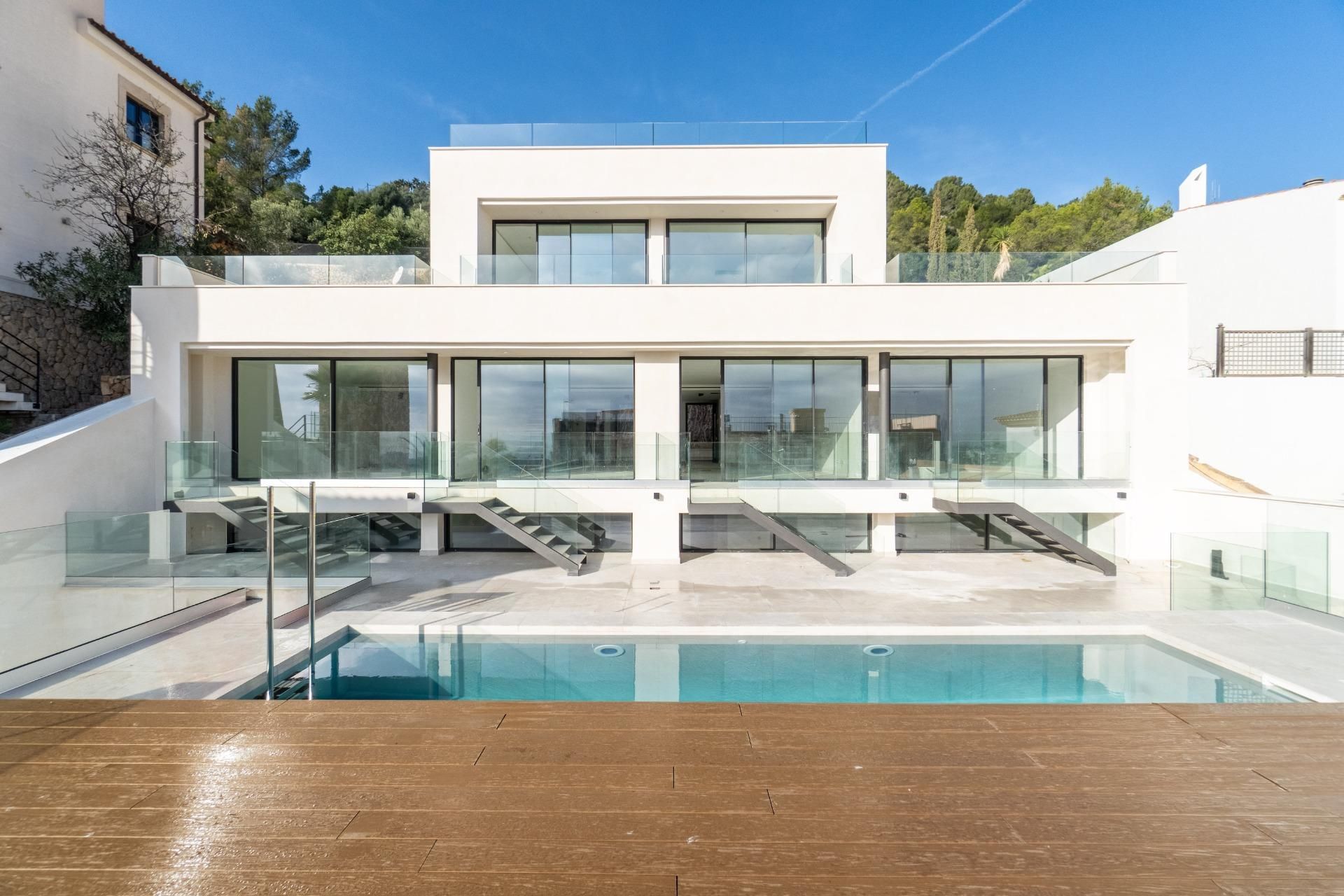 Vista exterior de Dúplex en venta en  Palma de Mallorca con Aire acondicionado, Calefacción y Piscina comunitaria