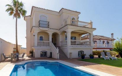 Exterior view of House or chalet for sale in Málaga Capital  with Air Conditioner, Private garden and Swimming Pool