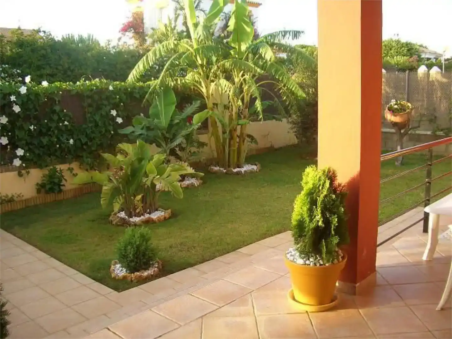 Jardí de Casa o xalet de lloguer en Conil de la Frontera amb Aire condicionat, Jardí privat i Traster