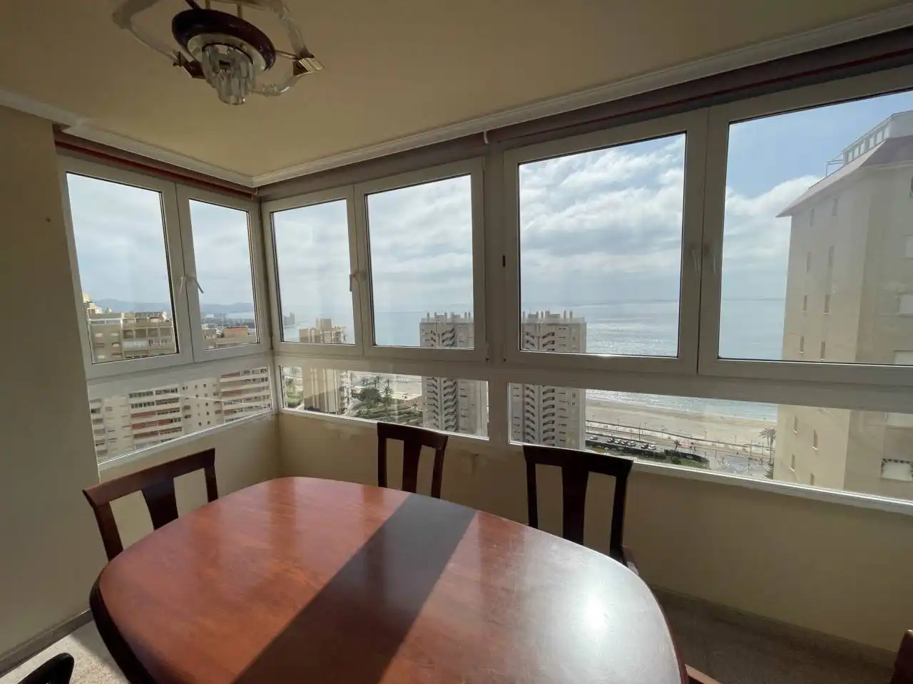 Dining room of Flat for rent in El Campello  with Air Conditioner, Heating and Alarm