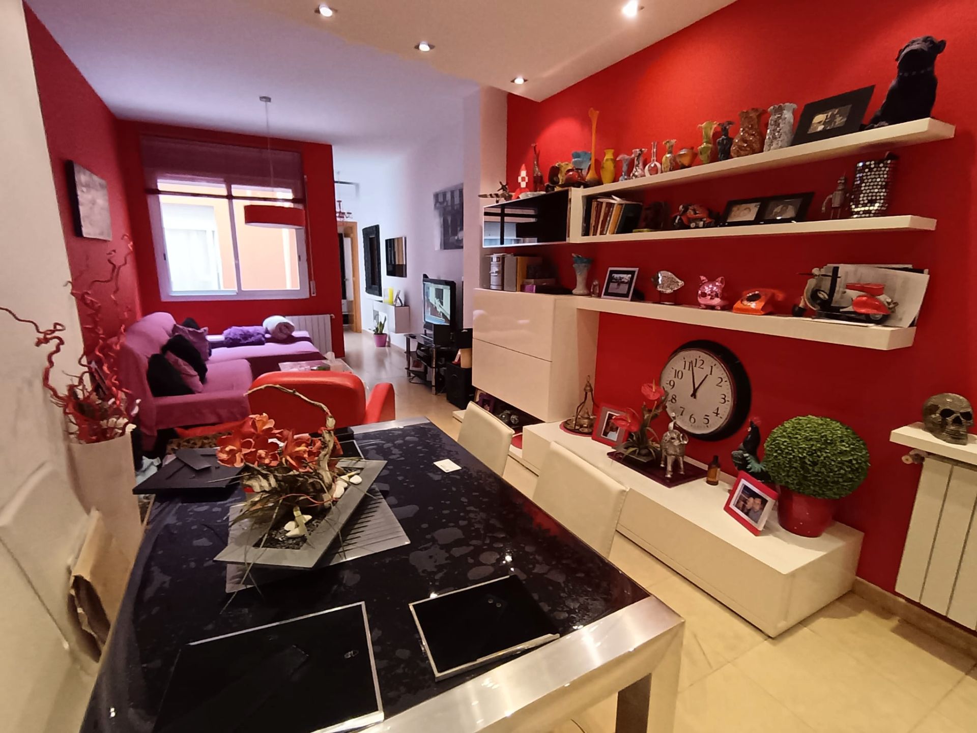 Sala d'estar de Pis en venda en Badalona amb Calefacció i Terrassa