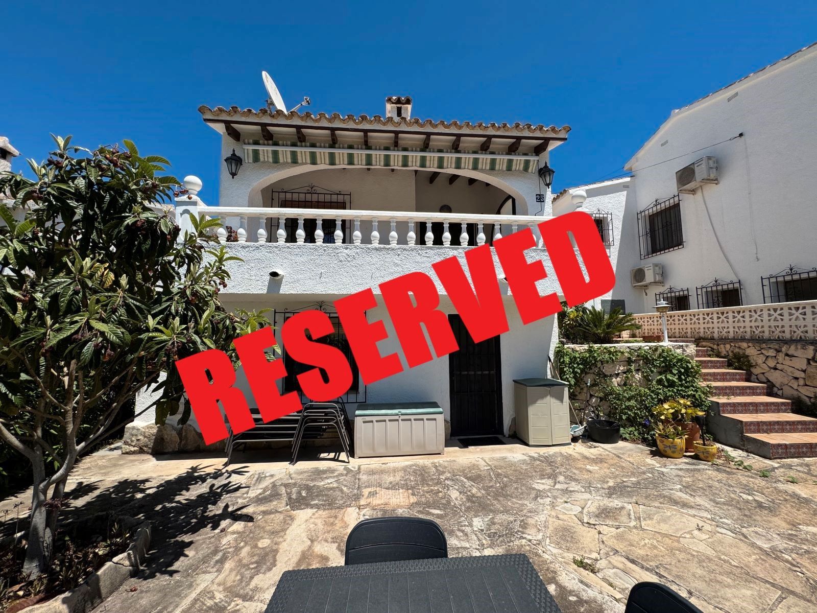 Exterior view of House or chalet for sale in Benitachell / El Poble Nou de Benitatxell  with Air Conditioner, Heating and Terrace
