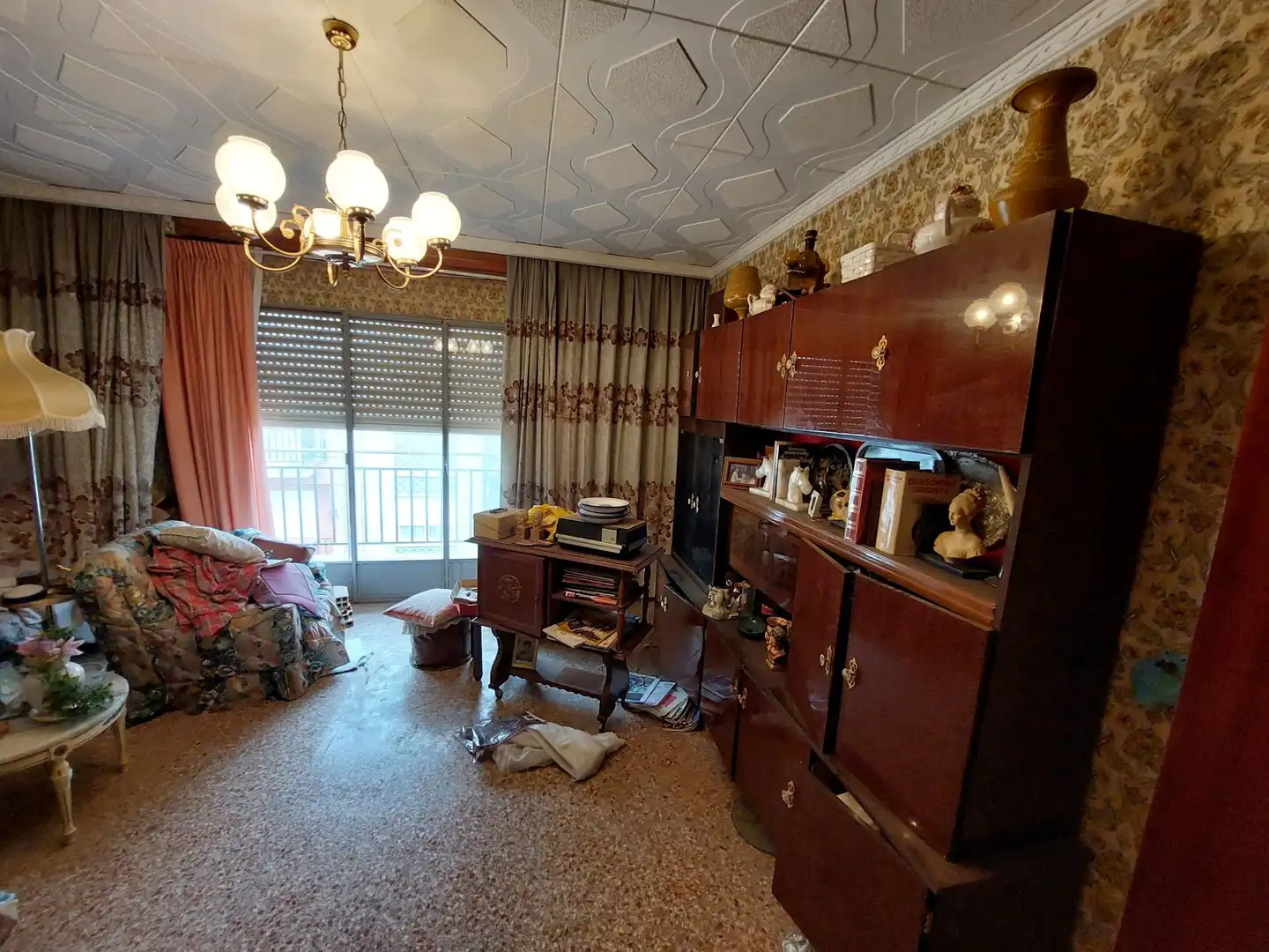 Sala de estar de Piso en venta en Ondara con Calefacción, Amueblado y Balcón