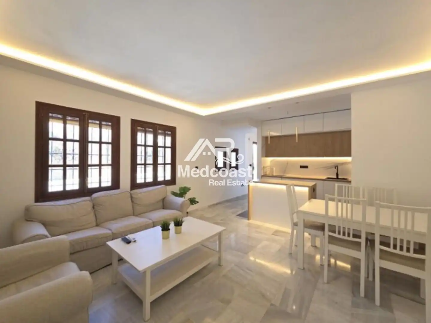 Wohnzimmer von Maisonette zum Verkauf in Vera mit Klimaanlage, Terrasse und Schwimmbad