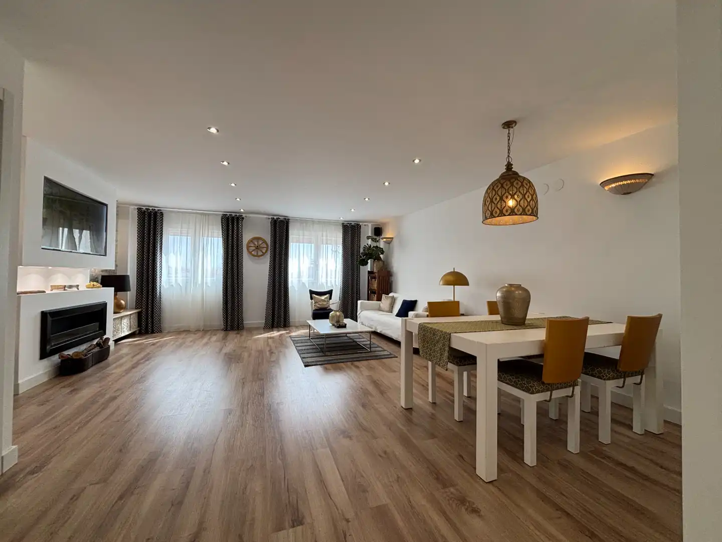 Living room of Flat for sale in Burriana / Borriana  with Air Conditioner, Storage room and Furnished