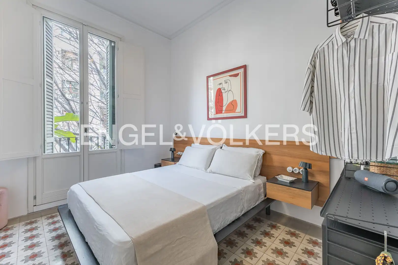 Schlafzimmer von Wohnung zum Verkauf in Barcelona mit Klimaanlage, Heizung und Abstellraum