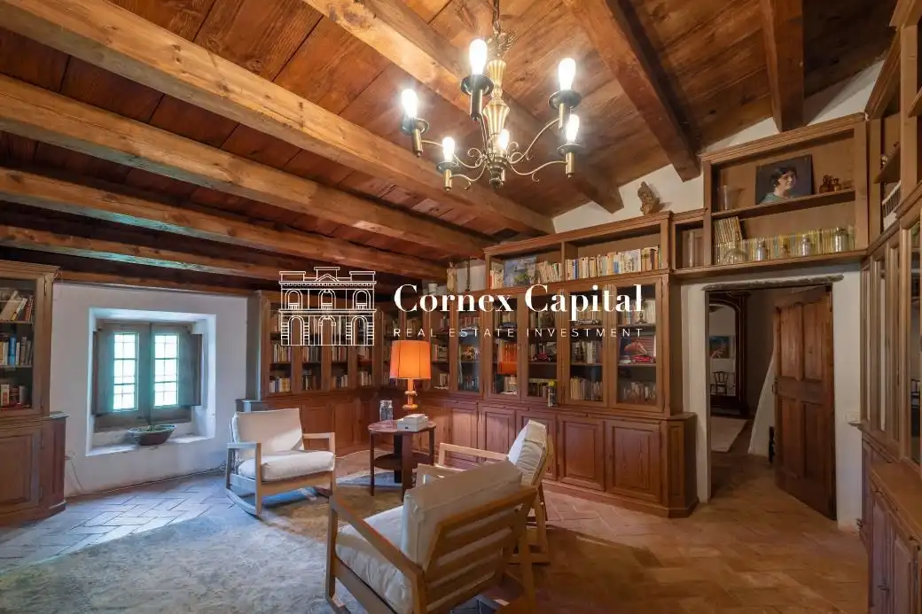 Wohnzimmer von Country house zur Miete in Rupià mit Klimaanlage, Heizung und Privatgarten