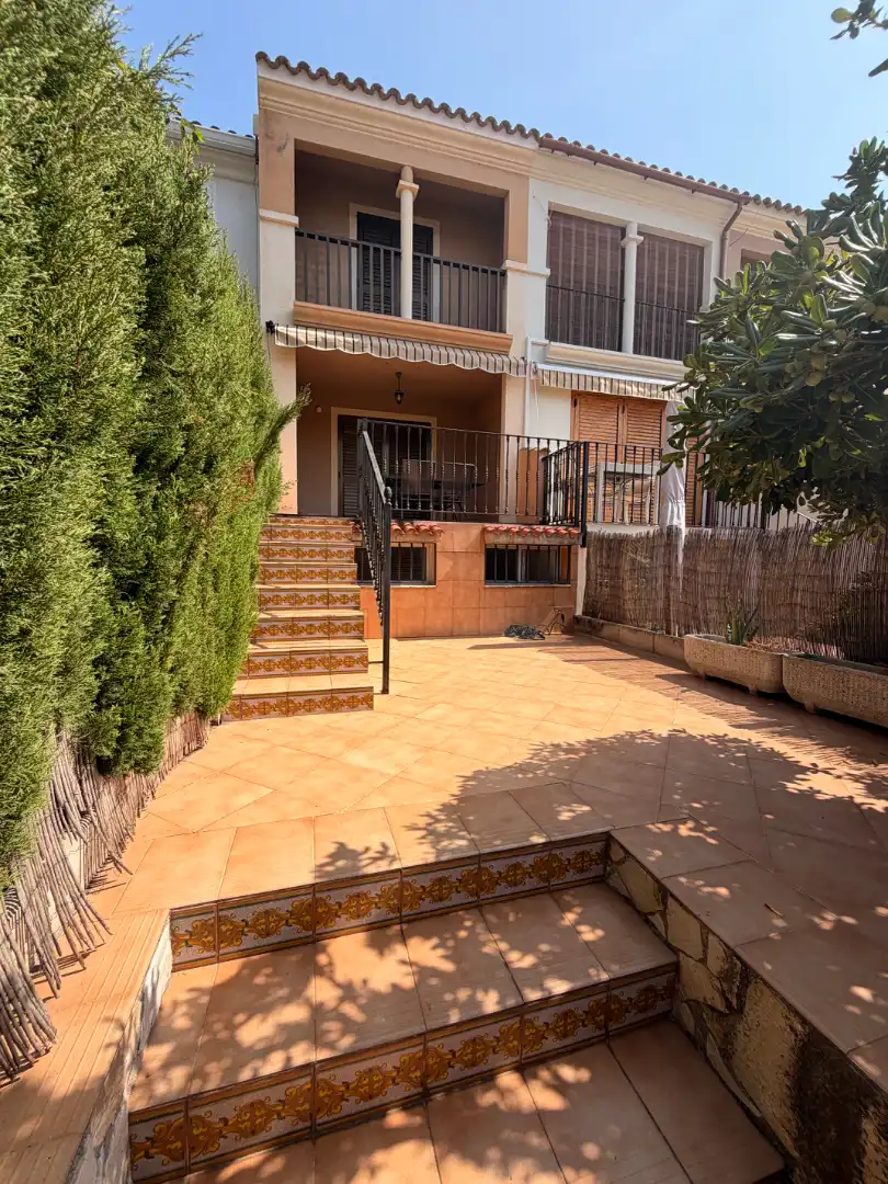 Jardí de Casa adosada de lloguer en Benicasim / Benicàssim amb Jardí privat, Terrassa i Traster