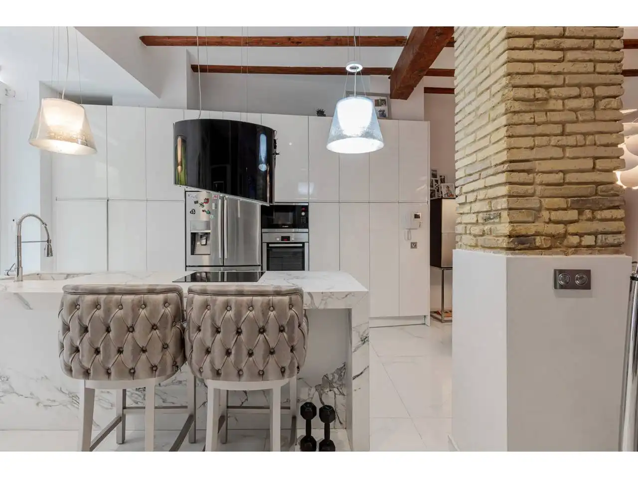 Küche von Wohnung zum Verkauf in Valencia mit Klimaanlage, Heizung und Terrasse