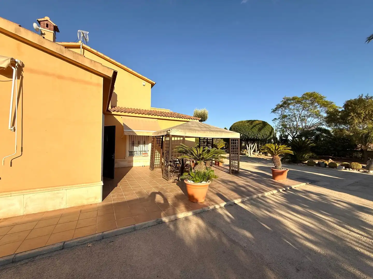 Vista exterior de Casa o xalet en venda en Elche / Elx amb Aire condicionat, Calefacció i Jardí privat