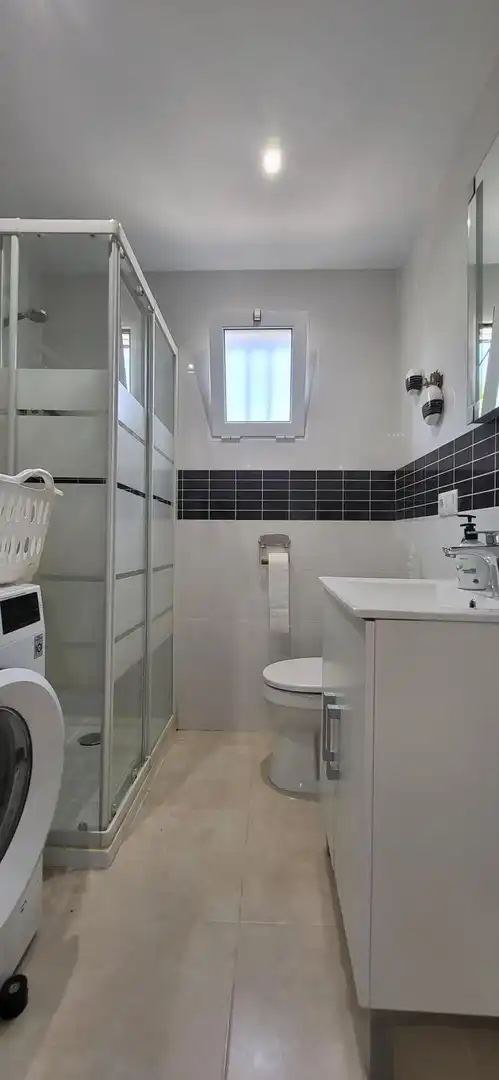 Baño de Casa o chalet en venta en Roquetes con Aire acondicionado, Calefacción y Jardín privado