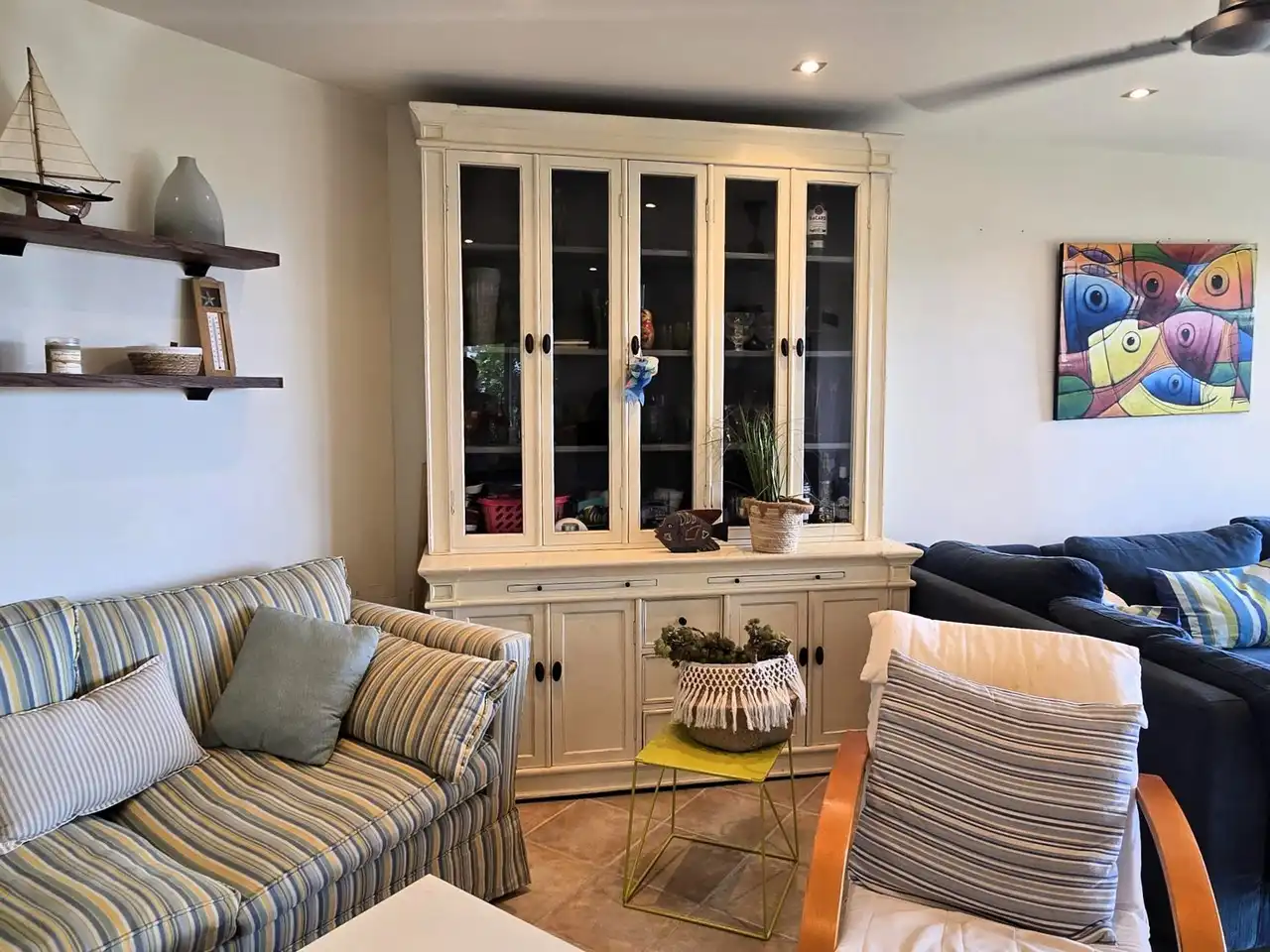Sala de estar de Casa o chalet en venta en L'Ametlla de Mar  con Aire acondicionado, Jardín privado y Terraza